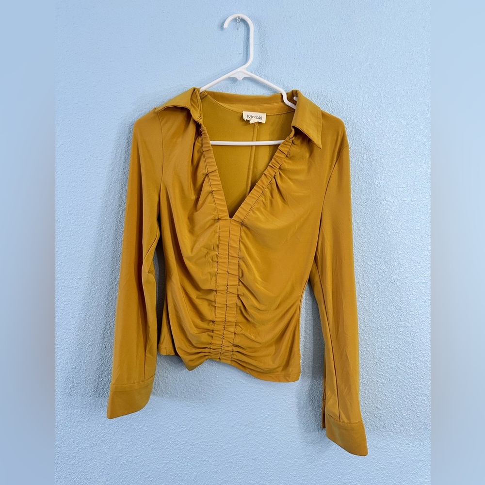 Meraki Yellow Long Sleeve Top